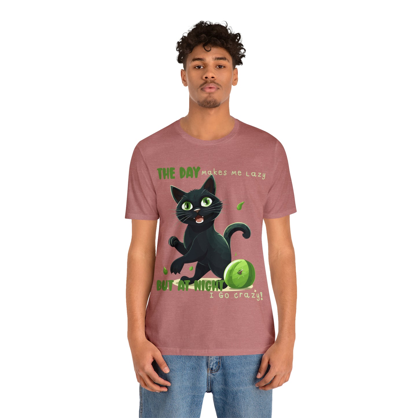 From Lazy Days to Wild Nights Cat Lovers Funny Night Out T-Shirt