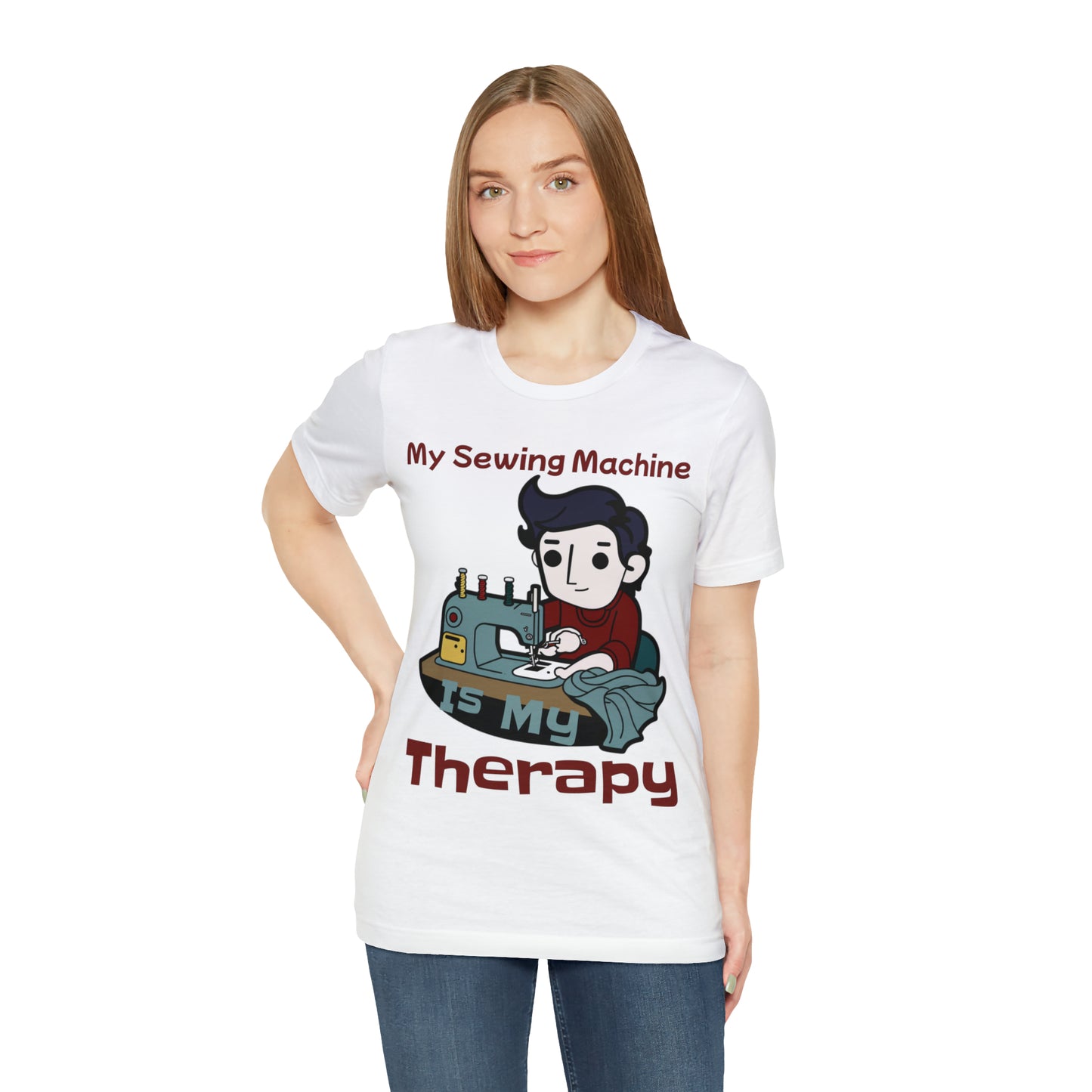 Sewing Machine Therapy: Finding Solace Through Stitches T-Shirt