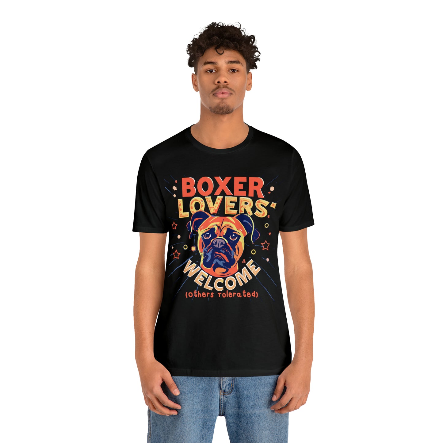 Boxer Lovers Welcome Dog Others Welcome Embrace the Love T-Shirt