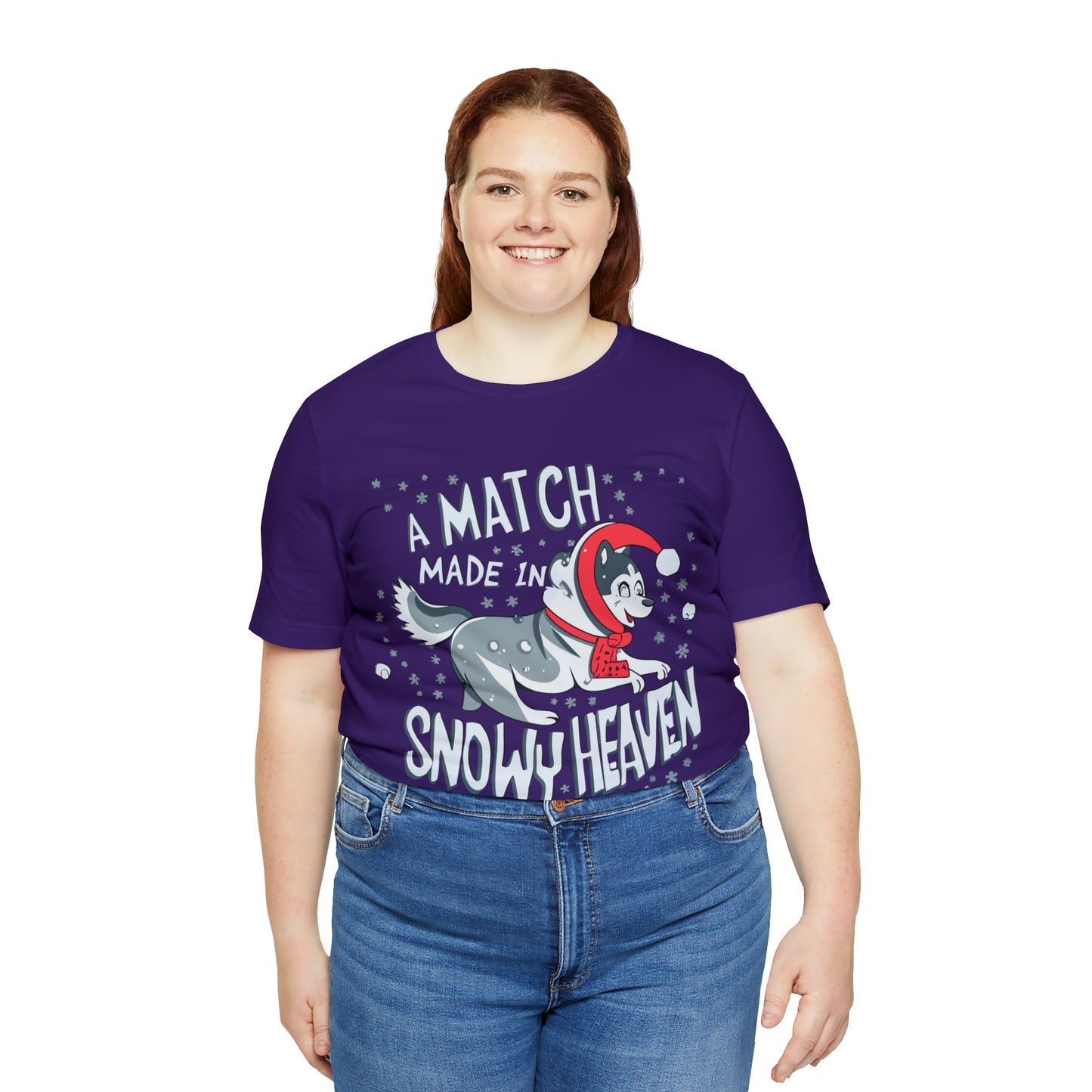 Winter Wonderland Husky Love Match Made In Snowy Heaven T-Shirt