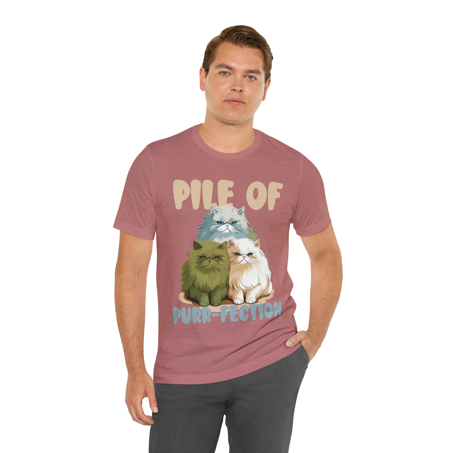 Cat Lover's Pile of Purr-fection Cute Feline Kitty T-Shirt