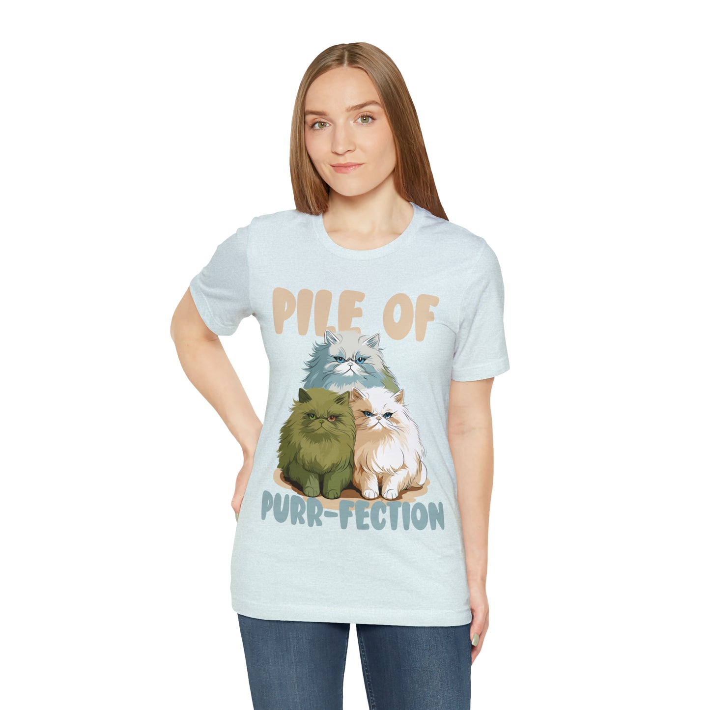 Cat Lover's Pile of Purr-fection Cute Feline Kitty T-Shirt