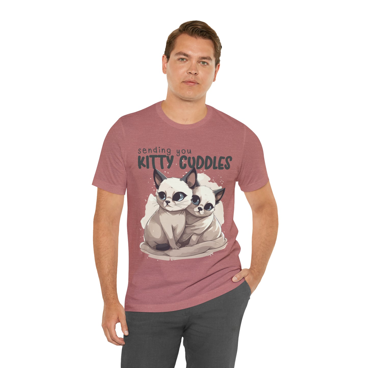 Warm Feline Hugs Sending You Kitty Cuddles Cat Lover T-Shirt