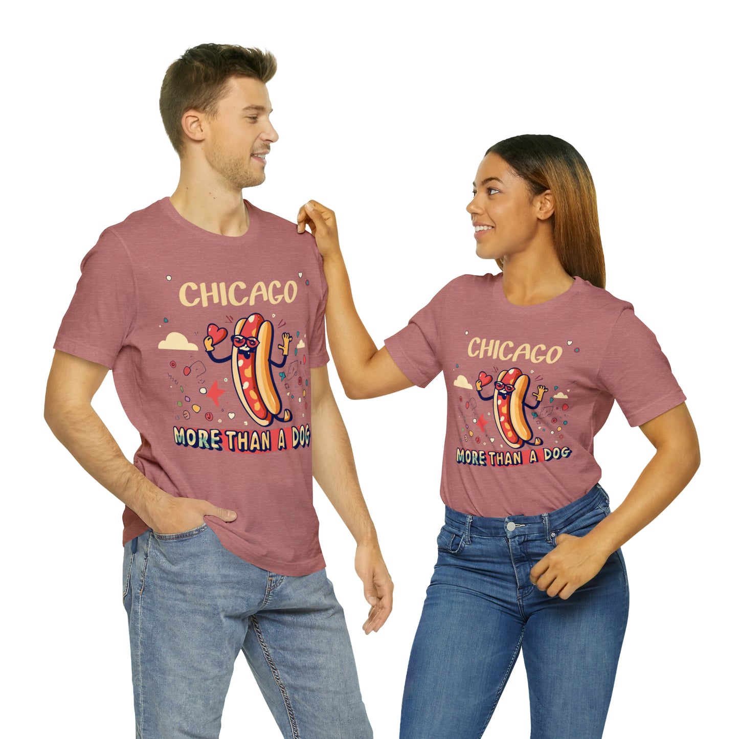 Chicago More Than a Dog Hot Dog Lover's Iconic Windy City T-Shirt