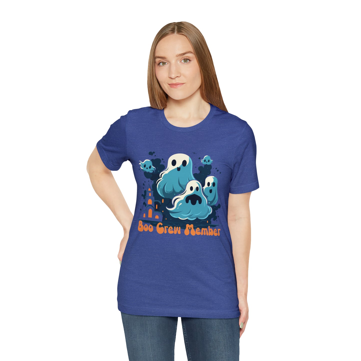 Halloween Boo Crew Member Spooky Ghosts Haunted T-Shirt