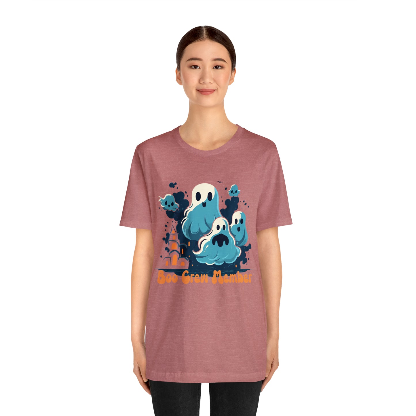 Halloween Boo Crew Member Spooky Ghosts Haunted T-Shirt