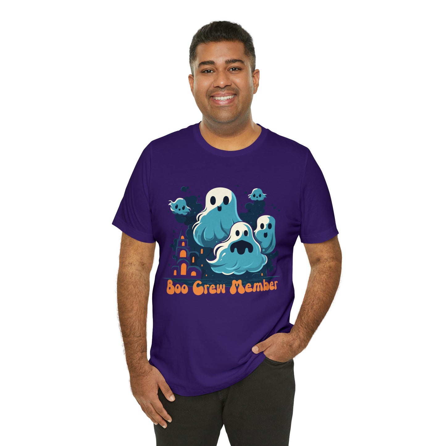 Halloween Boo Crew Member Spooky Ghosts Haunted T-Shirt