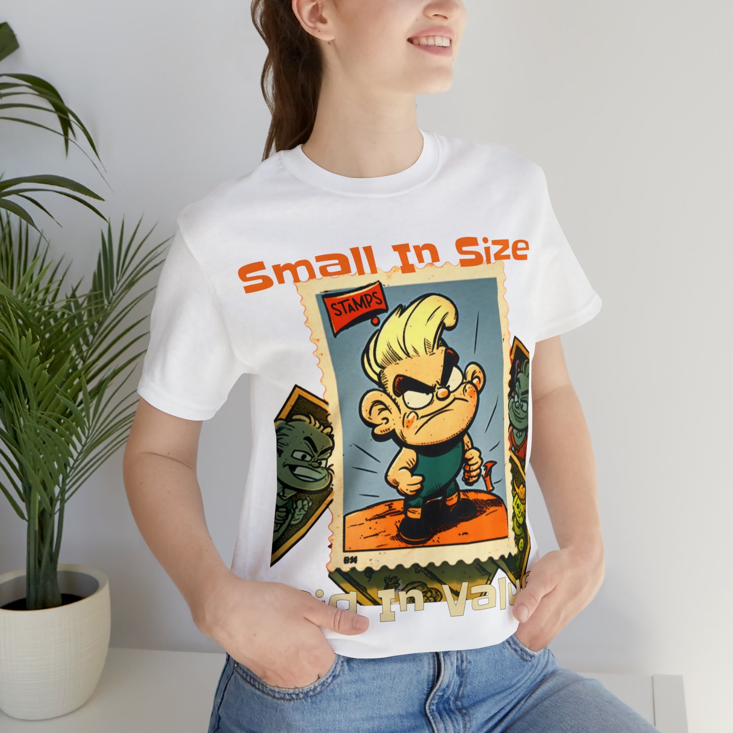 Small In Size Big In Value Stamp Collecting Enthusiast T-Shirt