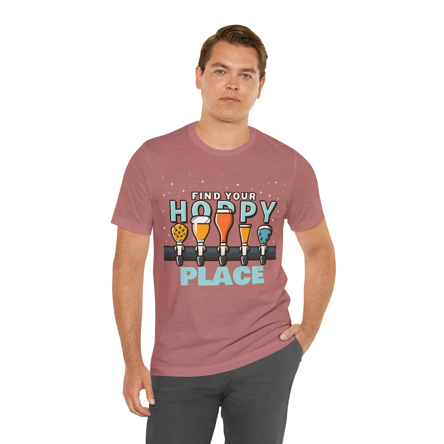 Find Your Hoppy Place Brewing Happiness Craft Beer T-Shirt