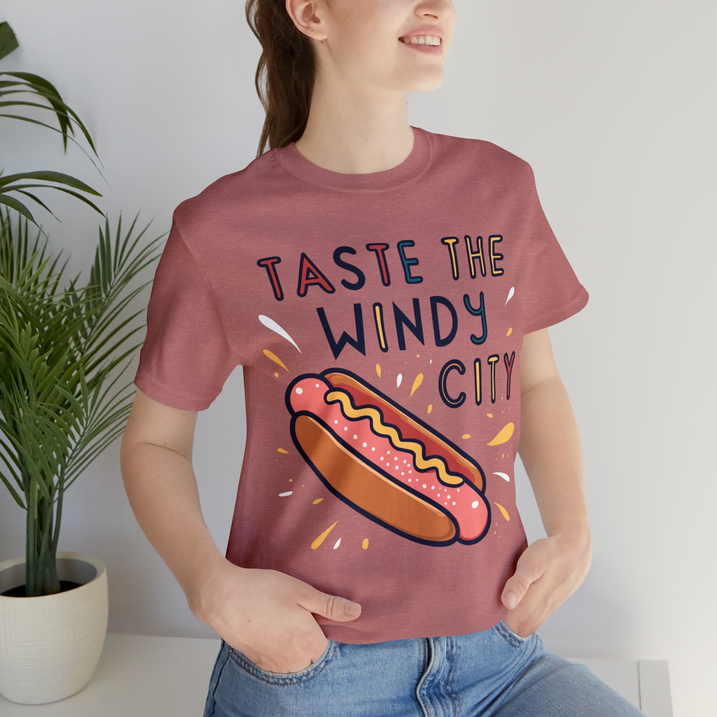 Taste The Windy City Chicago Hot Dog Lover Best Bites T-Shirt