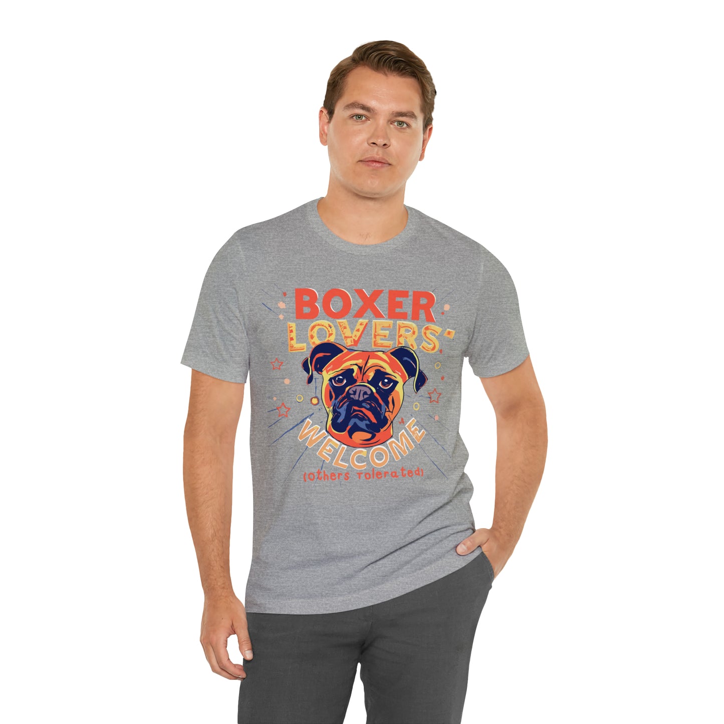 Boxer Lovers Welcome Dog Others Welcome Embrace the Love T-Shirt