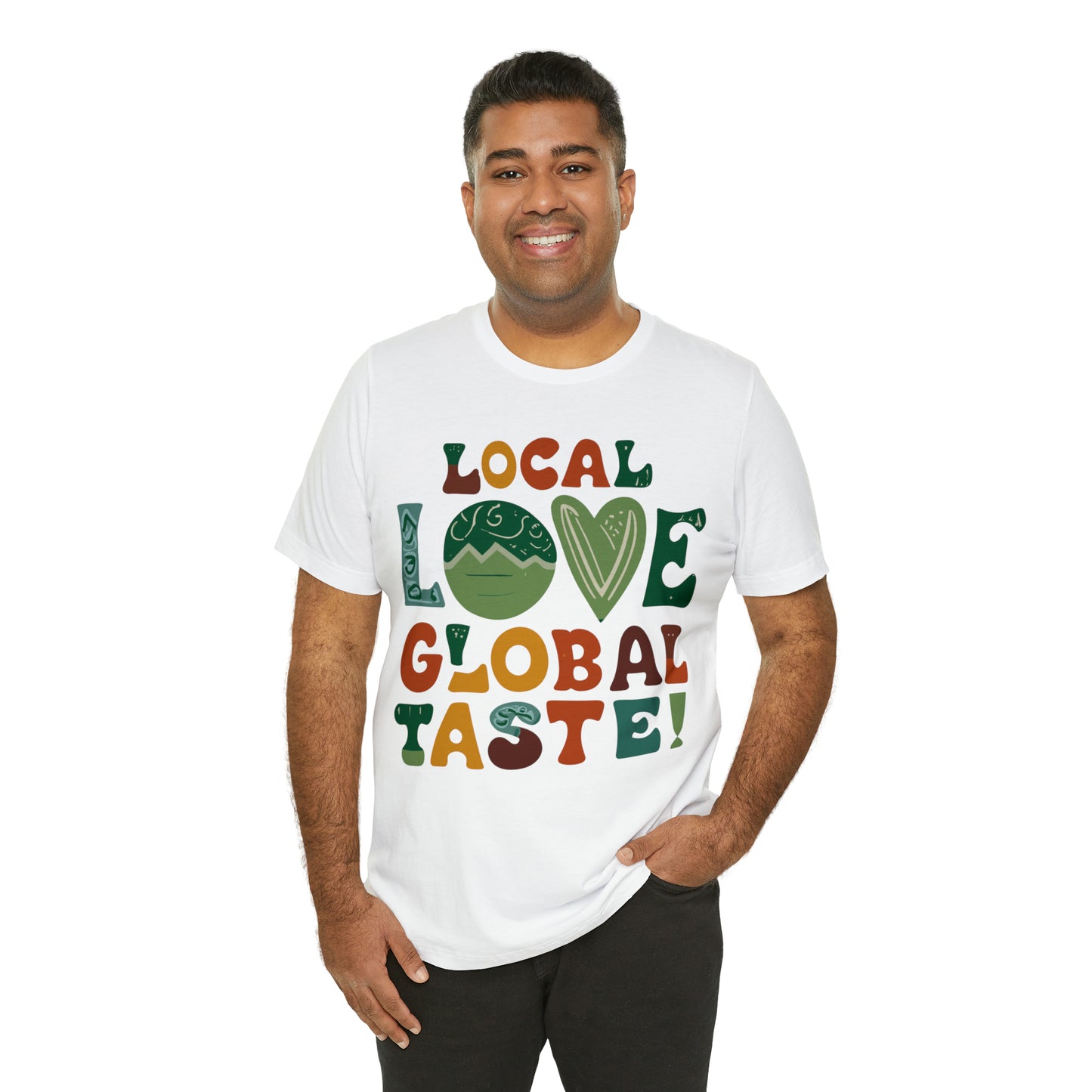 Local Love, Global Taste Culinary Farm-to-Table Cooking T-Shirt