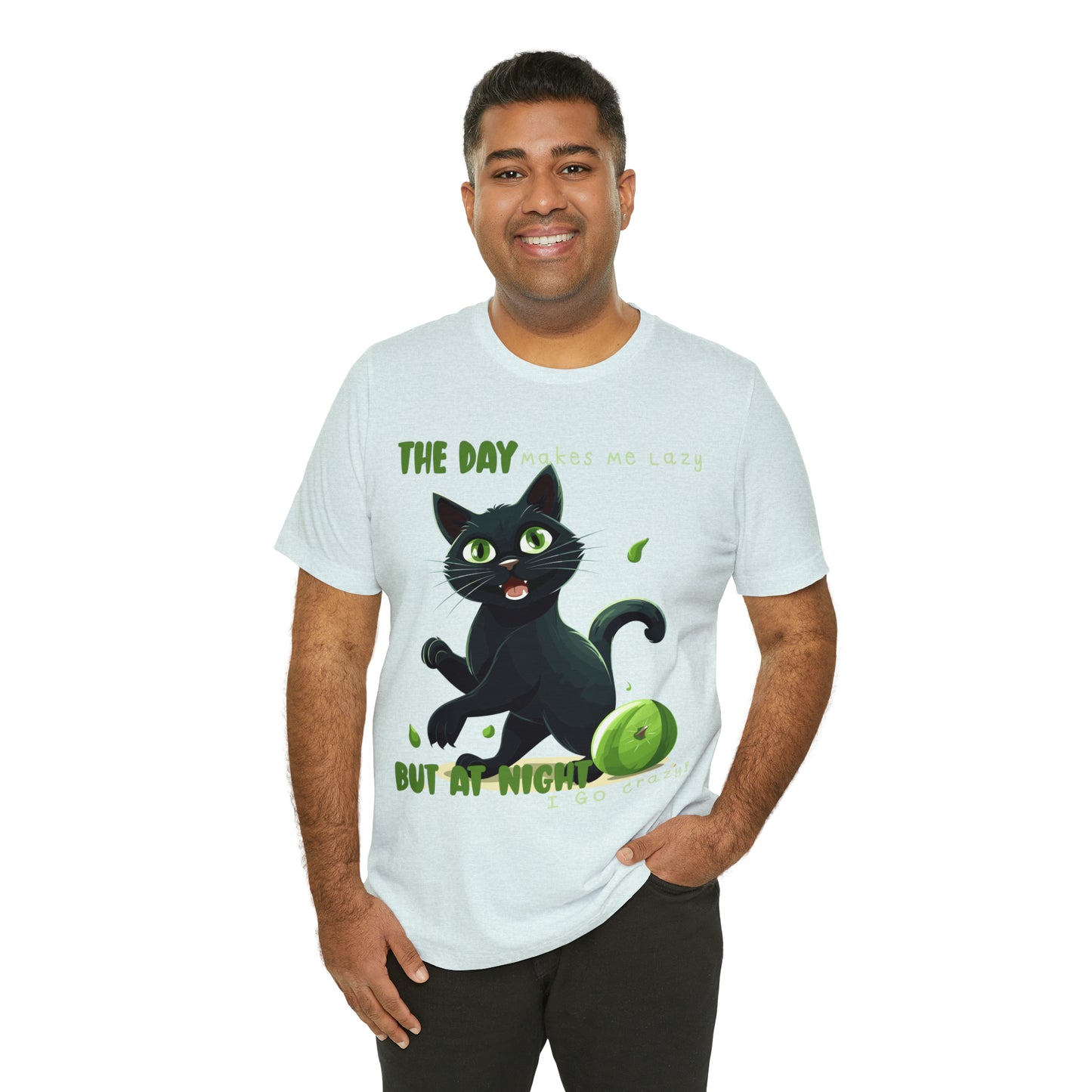 From Lazy Days to Wild Nights Cat Lovers Funny Night Out T-Shirt