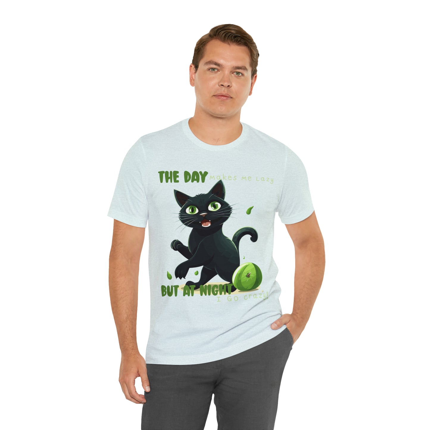 From Lazy Days to Wild Nights Cat Lovers Funny Night Out T-Shirt