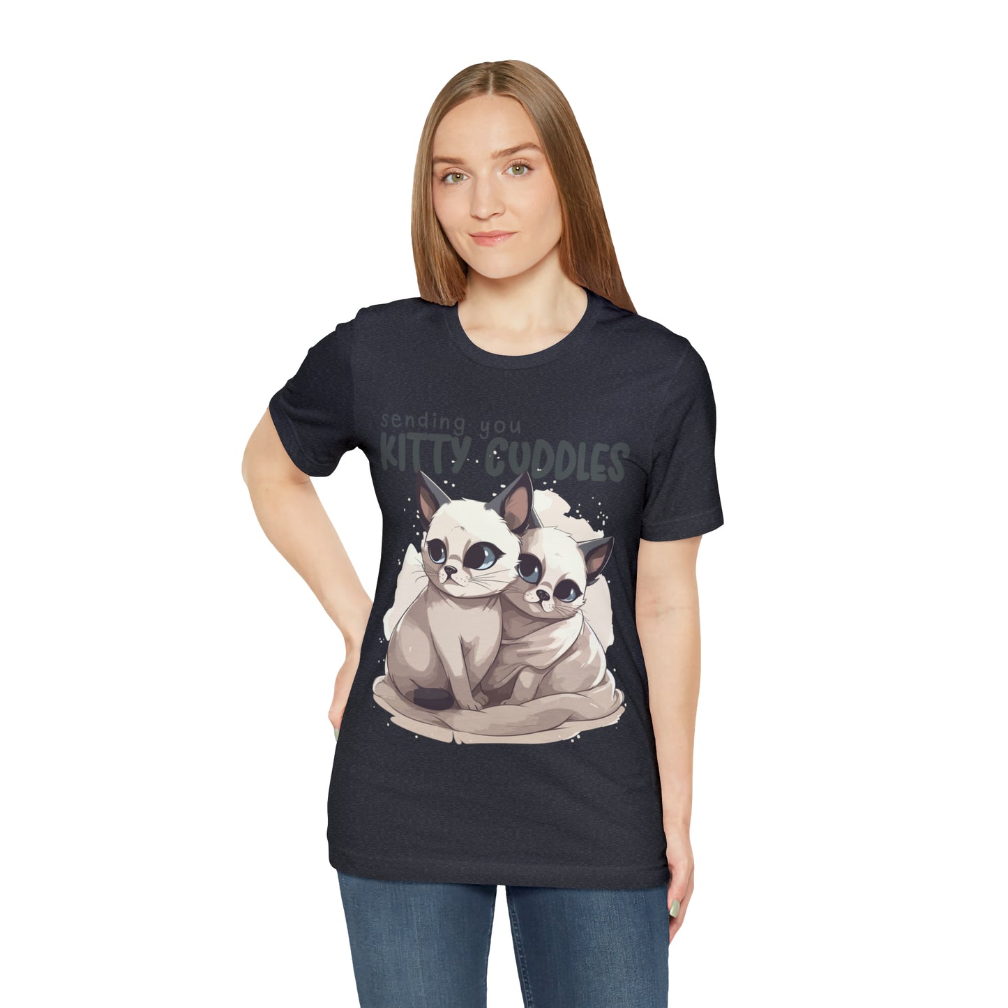 Warm Feline Hugs Sending You Kitty Cuddles Cat Lover T-Shirt