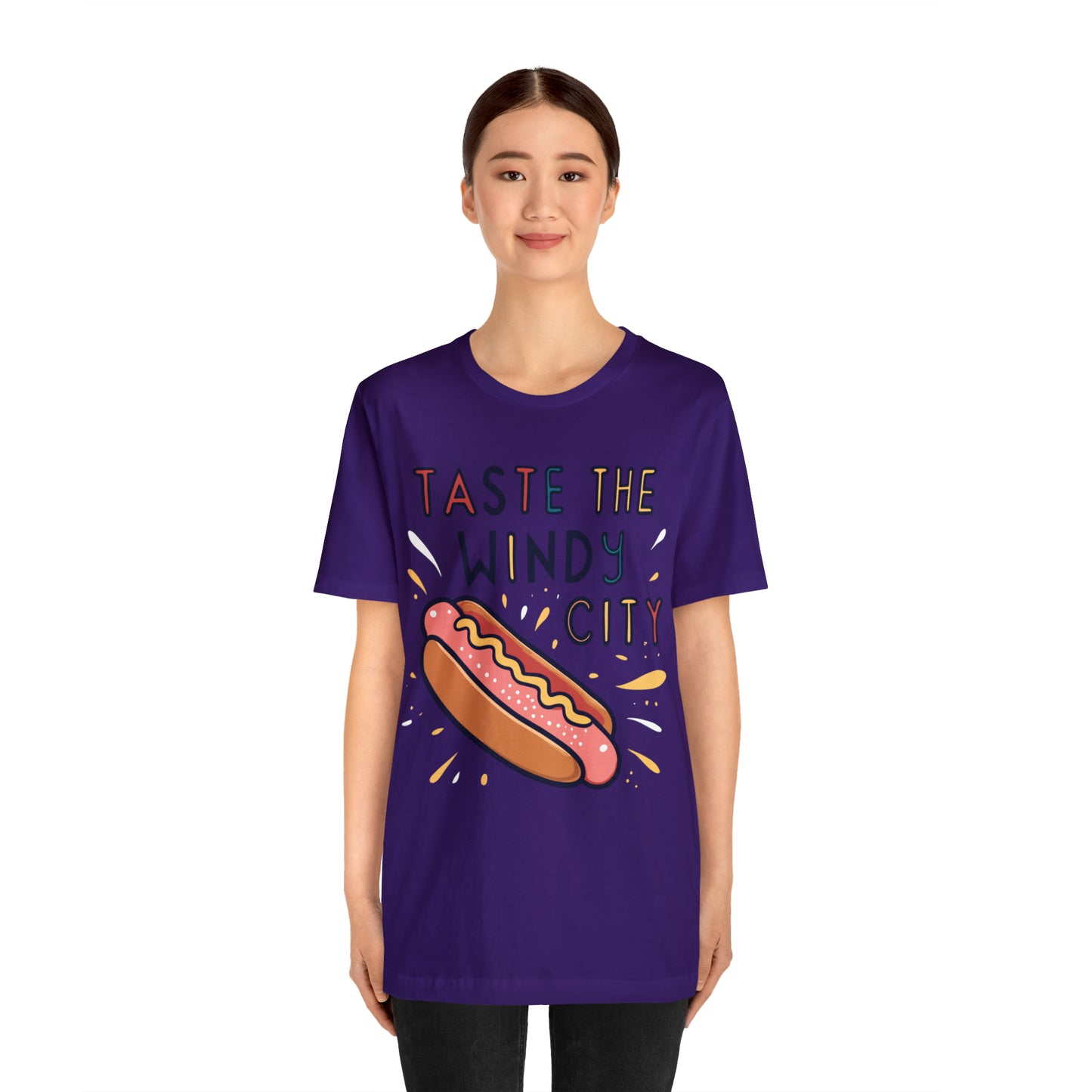 Taste The Windy City Chicago Hot Dog Lover Best Bites T-Shirt