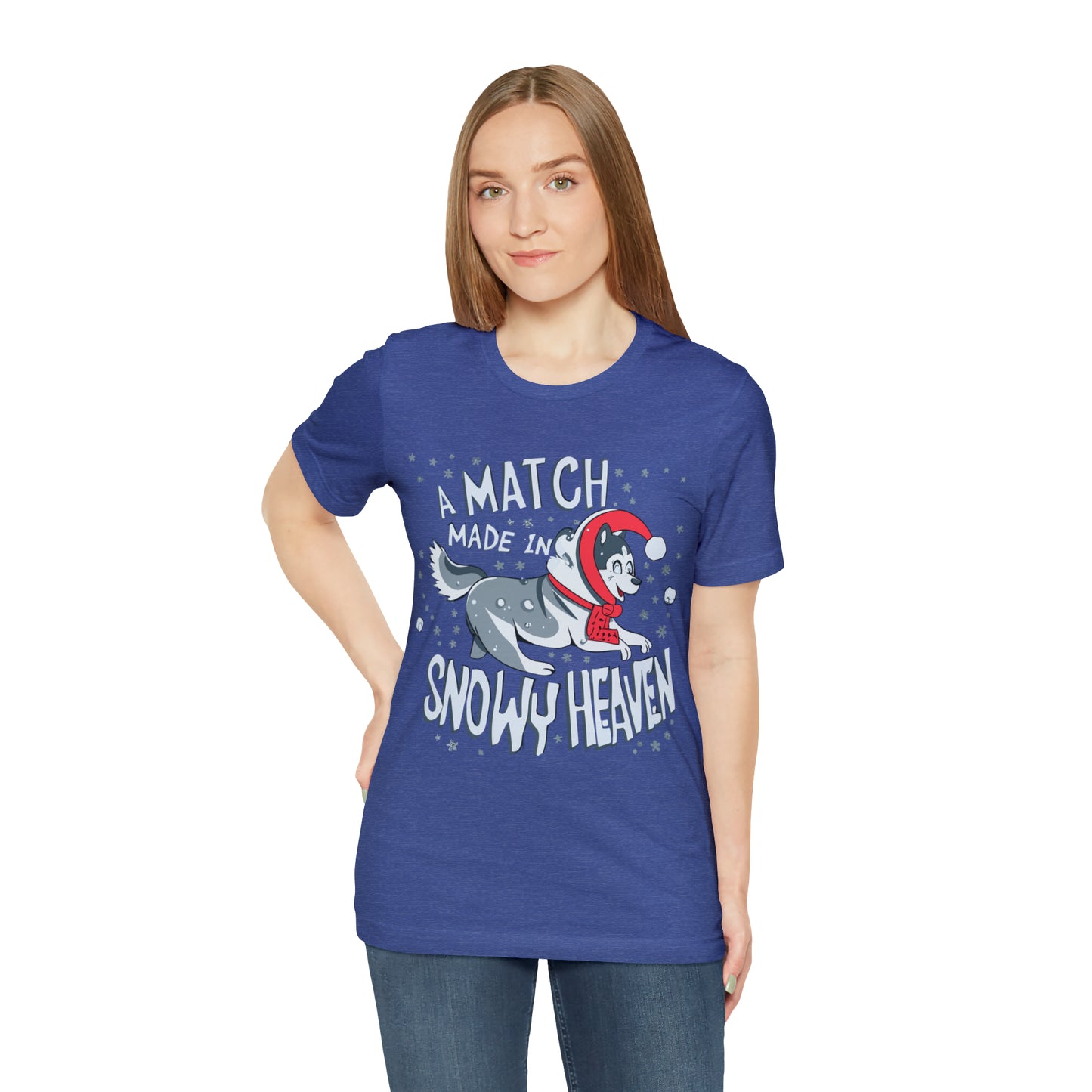 Winter Wonderland Husky Love Match Made In Snowy Heaven T-Shirt