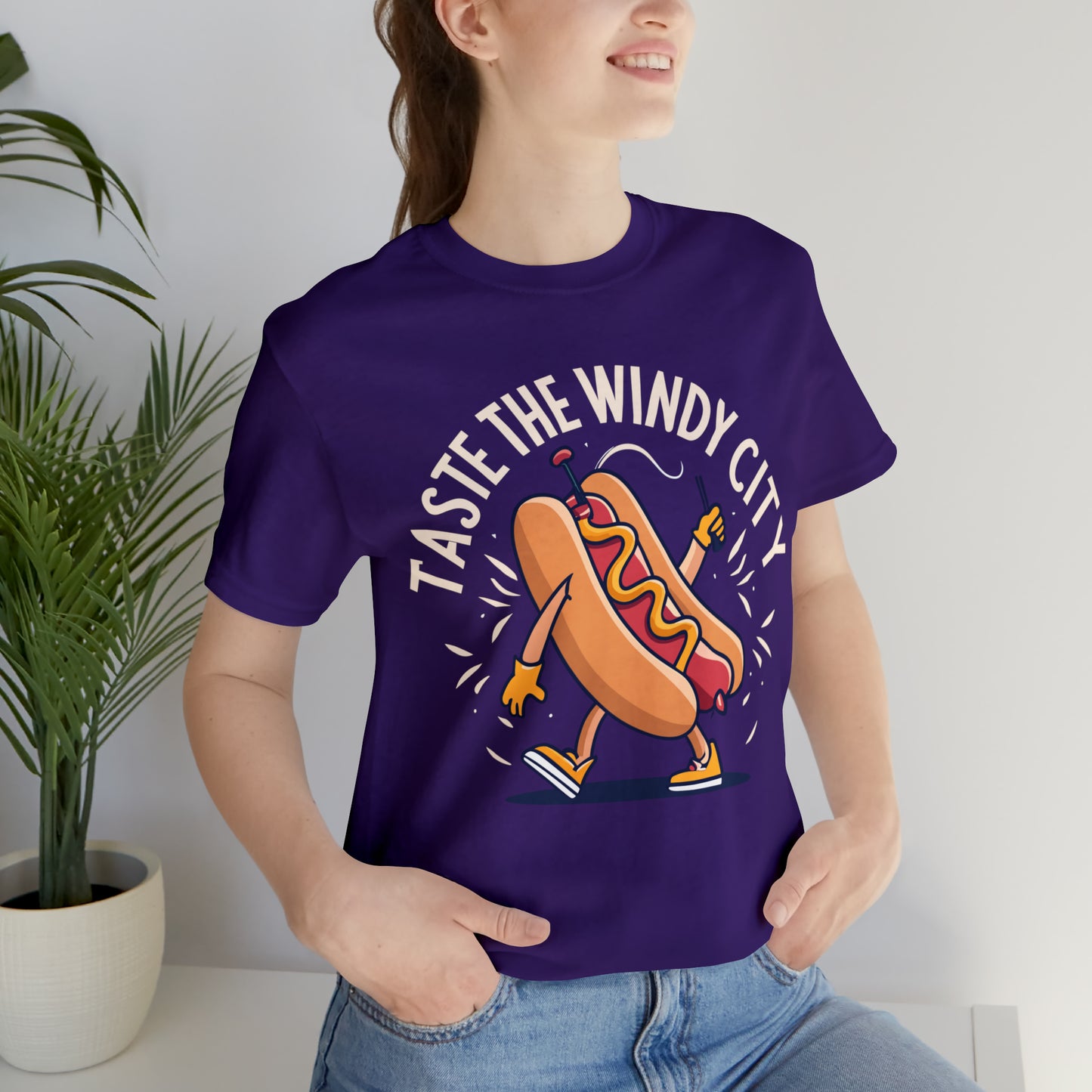 Taste The Windy City Chicago Hot Dog Lover Best Bites T-Shirt