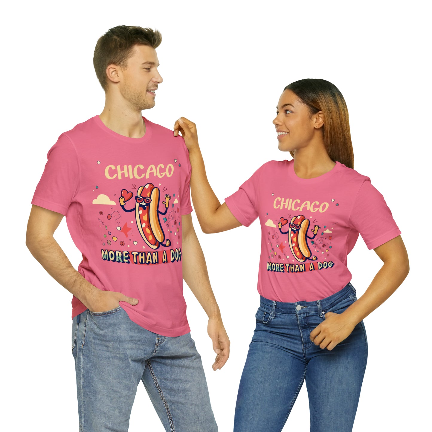 Chicago More Than a Dog Hot Dog Lover's Iconic Windy City T-Shirt