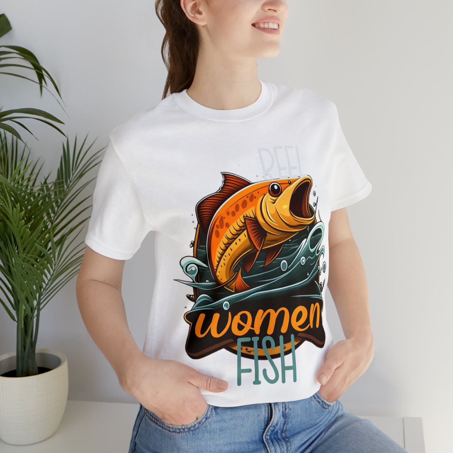 Reel Women Fish Fisherman Fishing Love Outdoors Angler T-Shirt