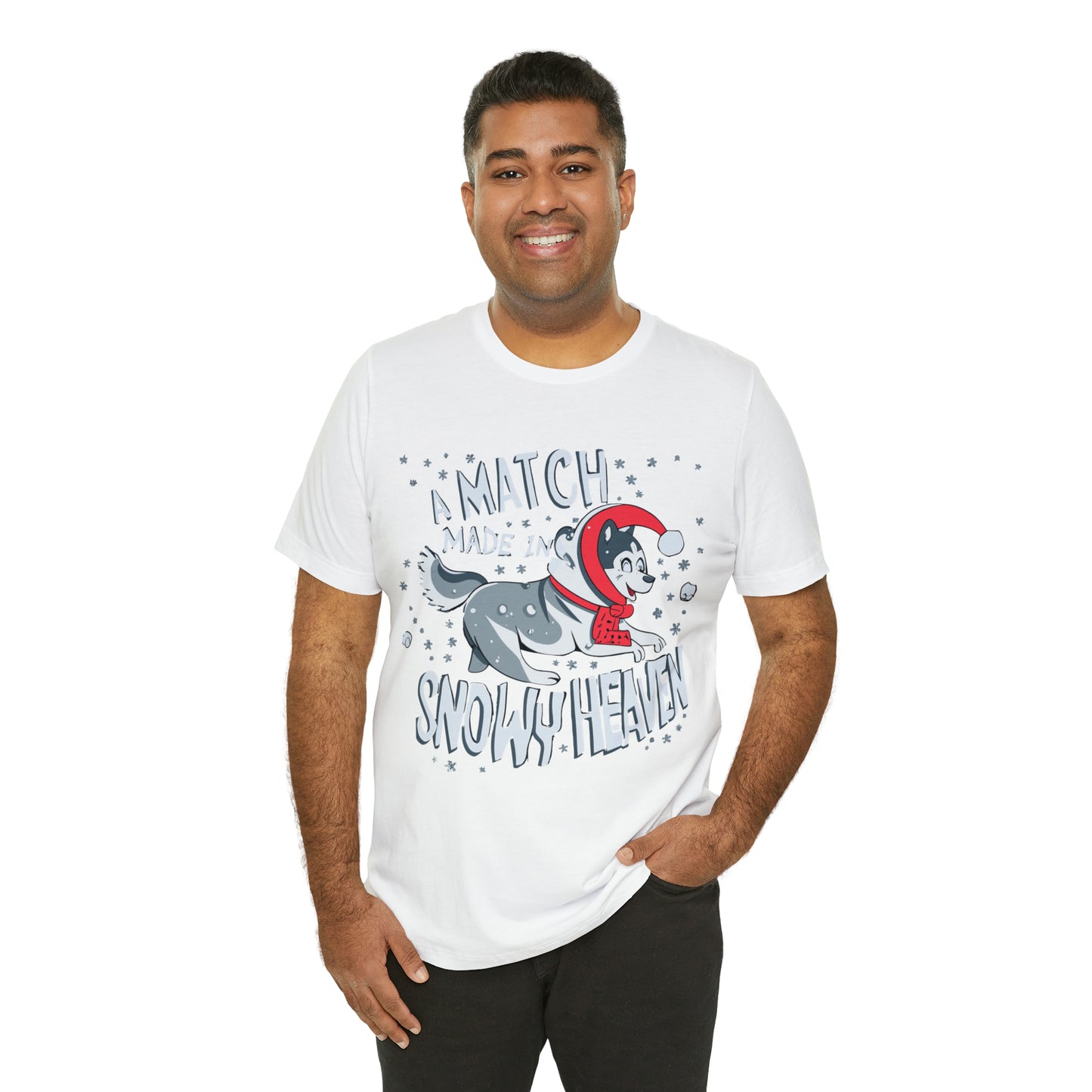 Winter Wonderland Husky Love Match Made In Snowy Heaven T-Shirt