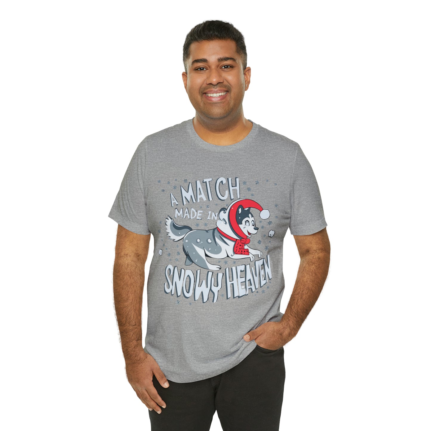 Winter Wonderland Husky Love Match Made In Snowy Heaven T-Shirt