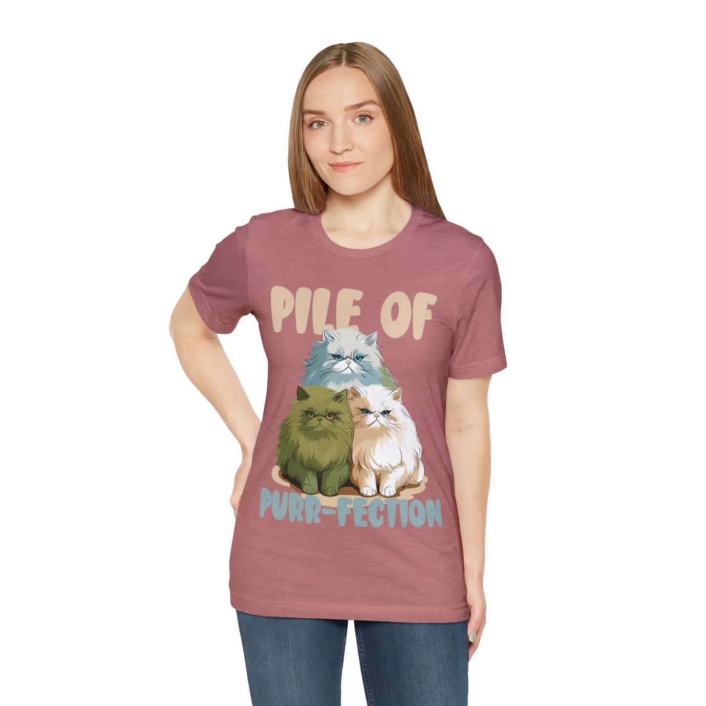 Cat Lover's Pile of Purr-fection Cute Feline Kitty T-Shirt