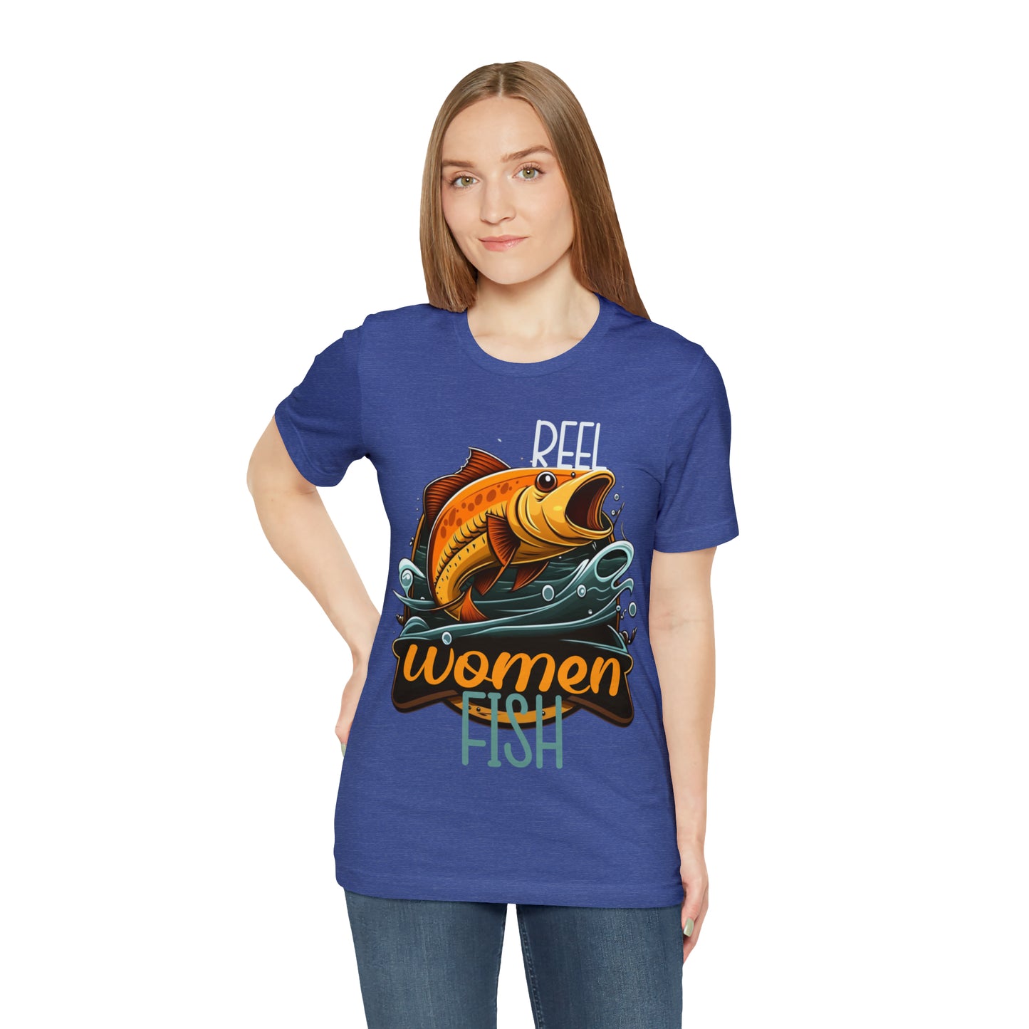 Reel Women Fish Fisherman Fishing Love Outdoors Angler T-Shirt