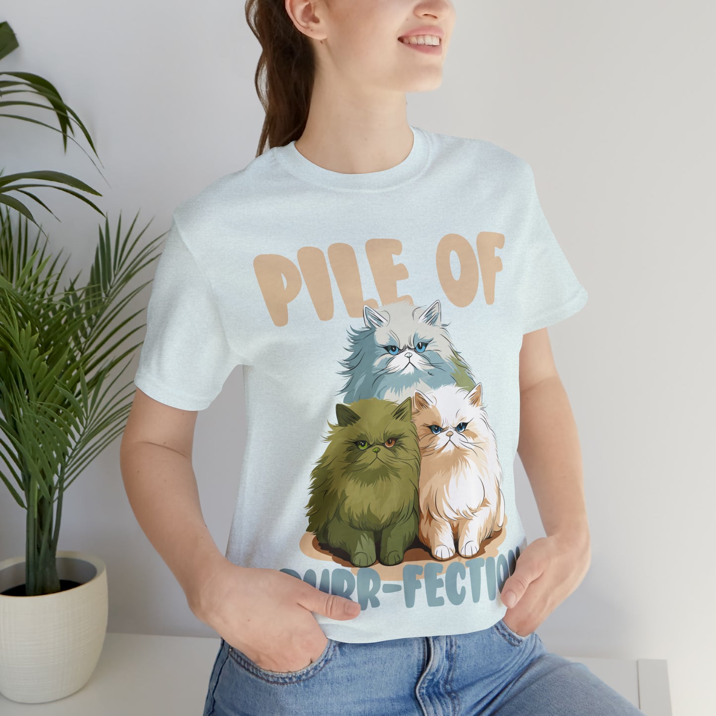 Cat Lover's Pile of Purr-fection Cute Feline Kitty T-Shirt