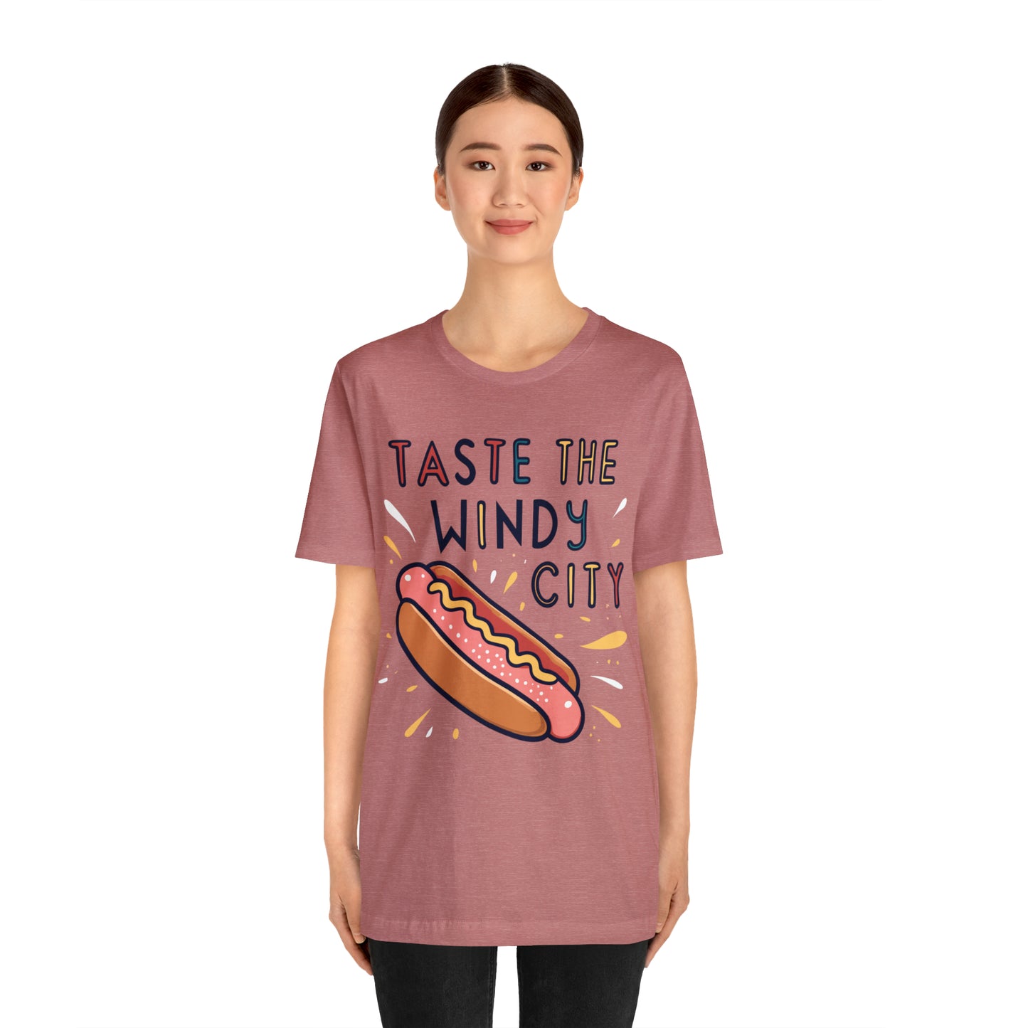 Taste The Windy City Chicago Hot Dog Lover Best Bites T-Shirt