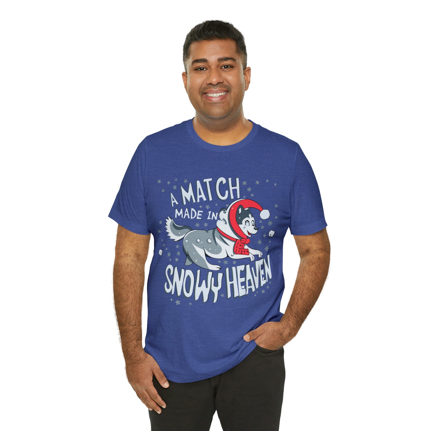 Winter Wonderland Husky Love Match Made In Snowy Heaven T-Shirt