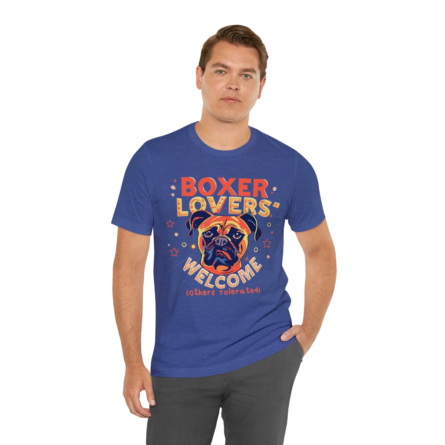 Boxer Lovers Welcome Dog Others Welcome Embrace the Love T-Shirt