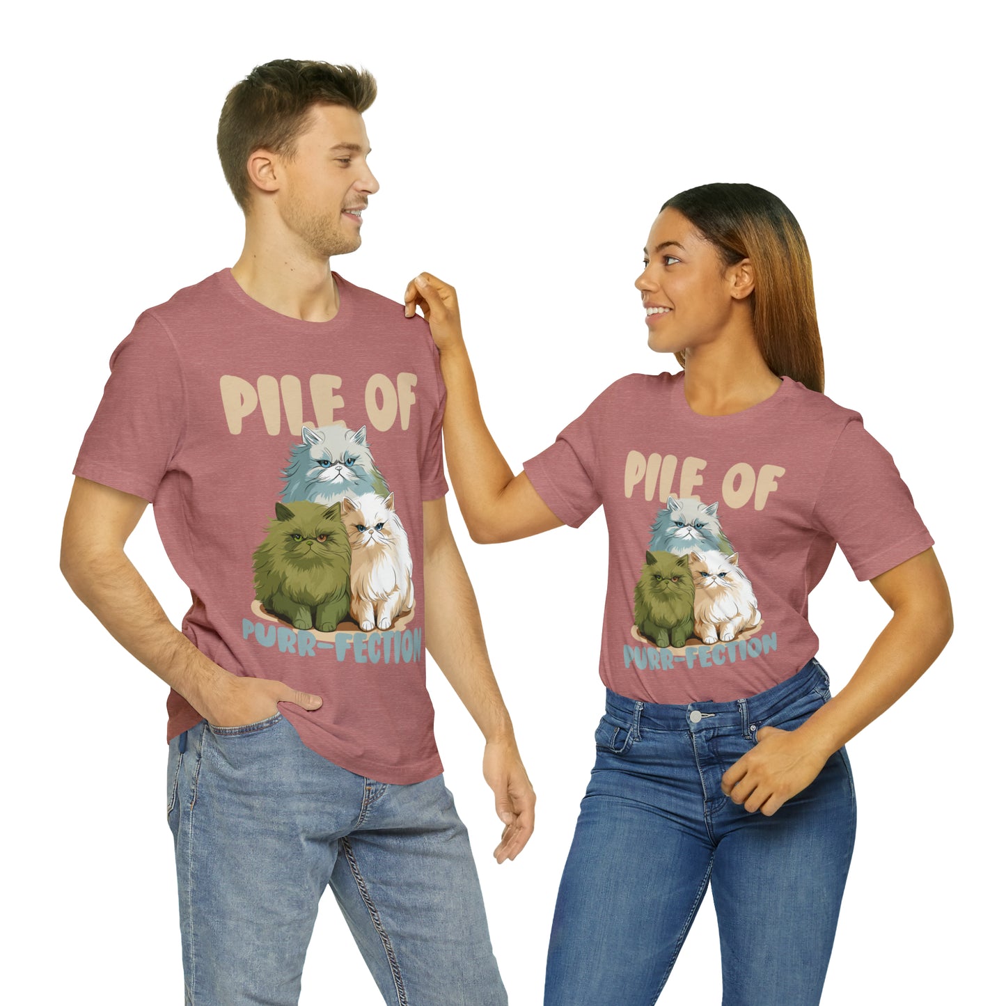 Cat Lover's Pile of Purr-fection Cute Feline Kitty T-Shirt