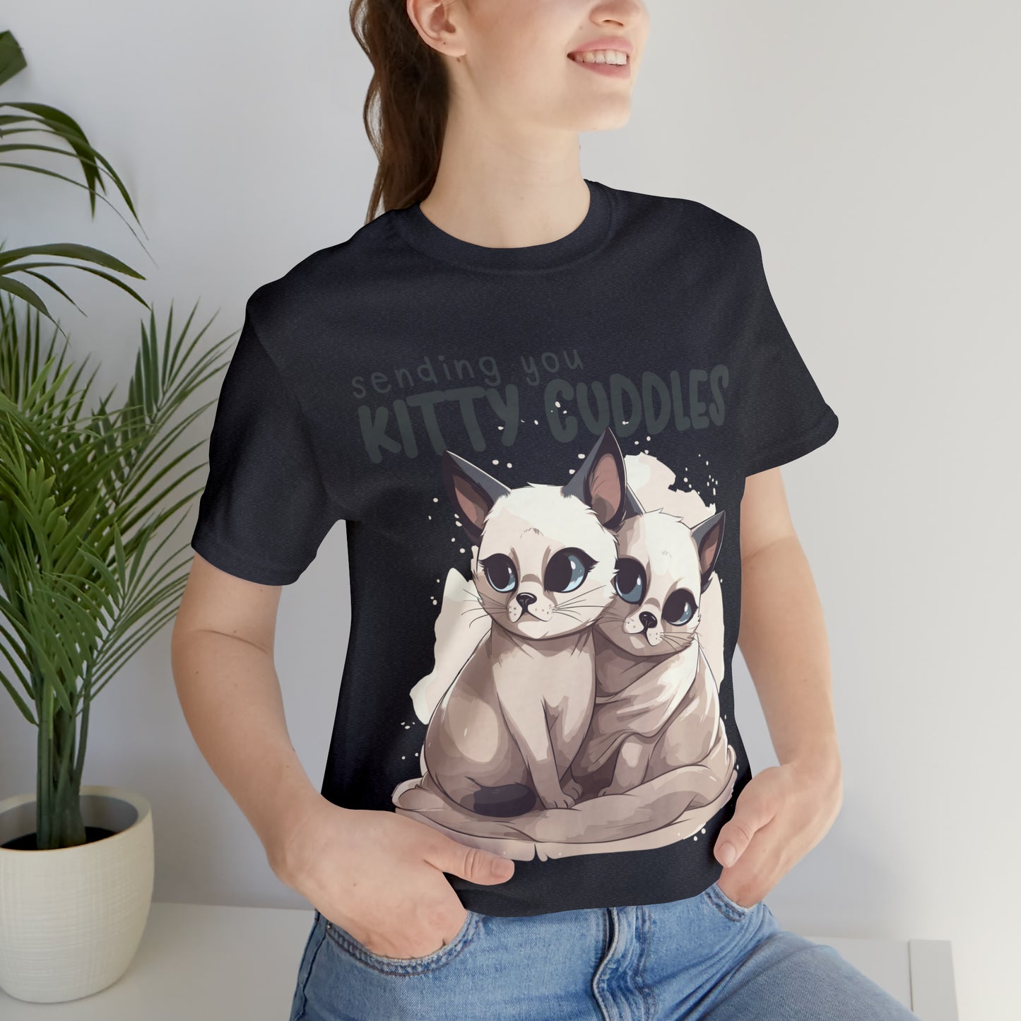 Warm Feline Hugs Sending You Kitty Cuddles Cat Lover T-Shirt