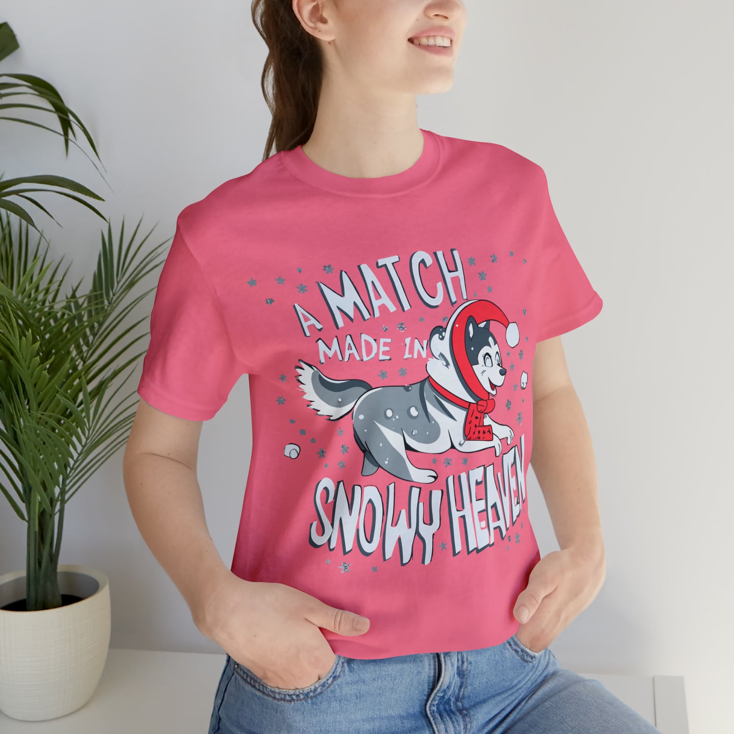 Winter Wonderland Husky Love Match Made In Snowy Heaven T-Shirt