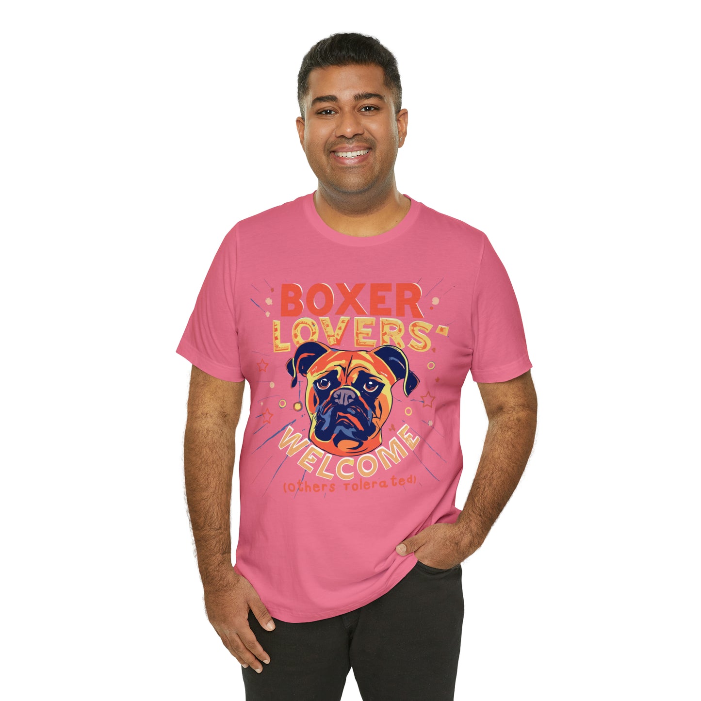 Boxer Lovers Welcome Dog Others Welcome Embrace the Love T-Shirt