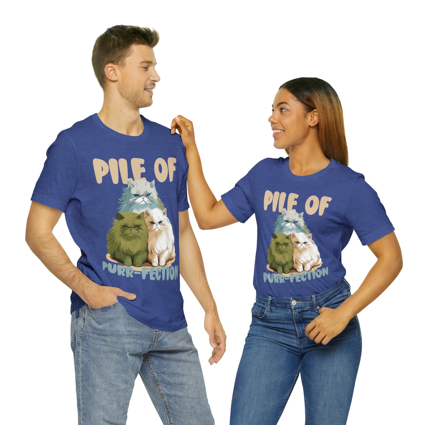 Cat Lover's Pile of Purr-fection Cute Feline Kitty T-Shirt