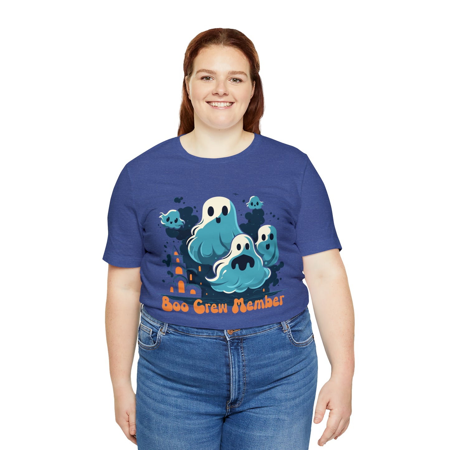 Halloween Boo Crew Member Spooky Ghosts Haunted T-Shirt