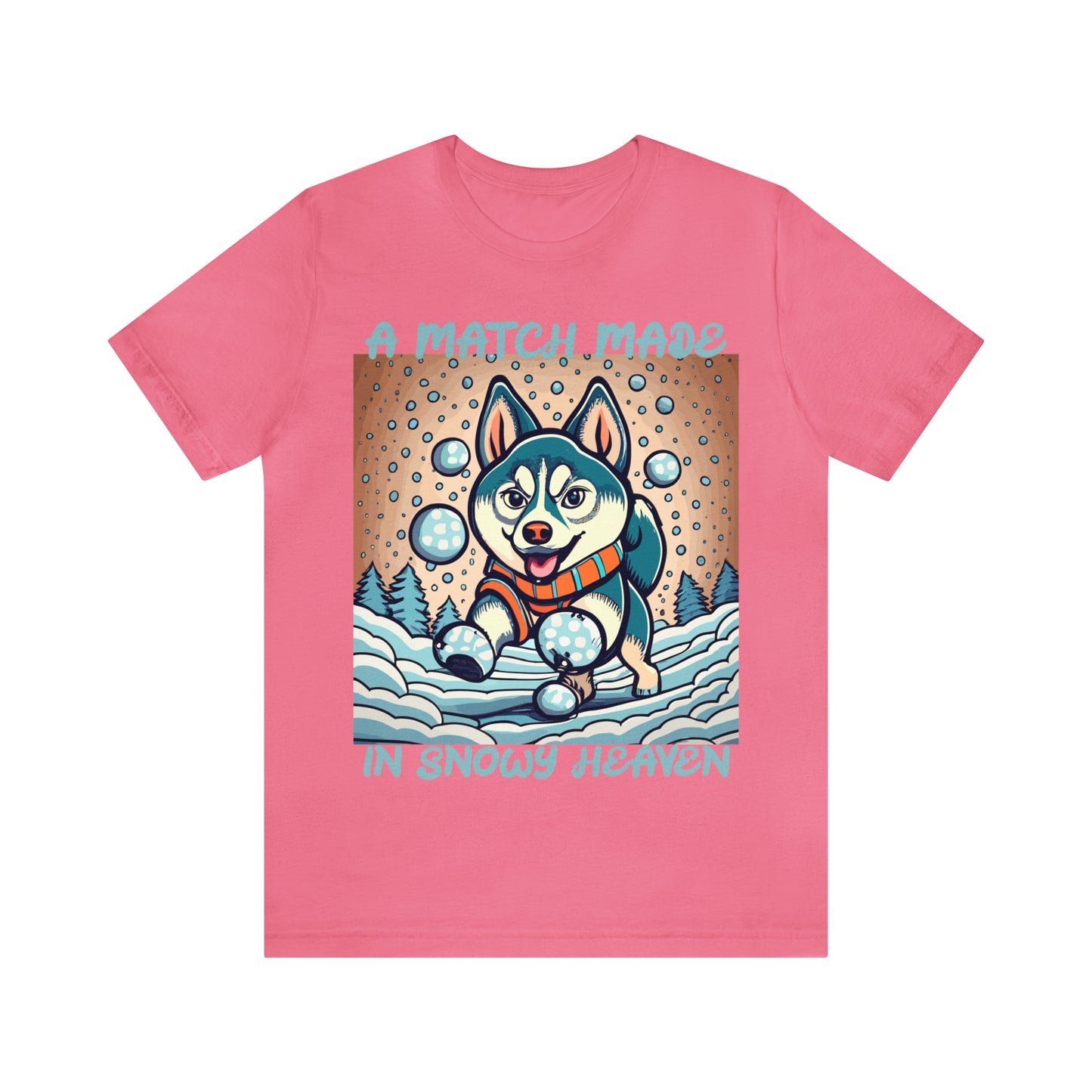 Winter Wonderland Husky Love Match Made In Snowy Heaven T-Shirt