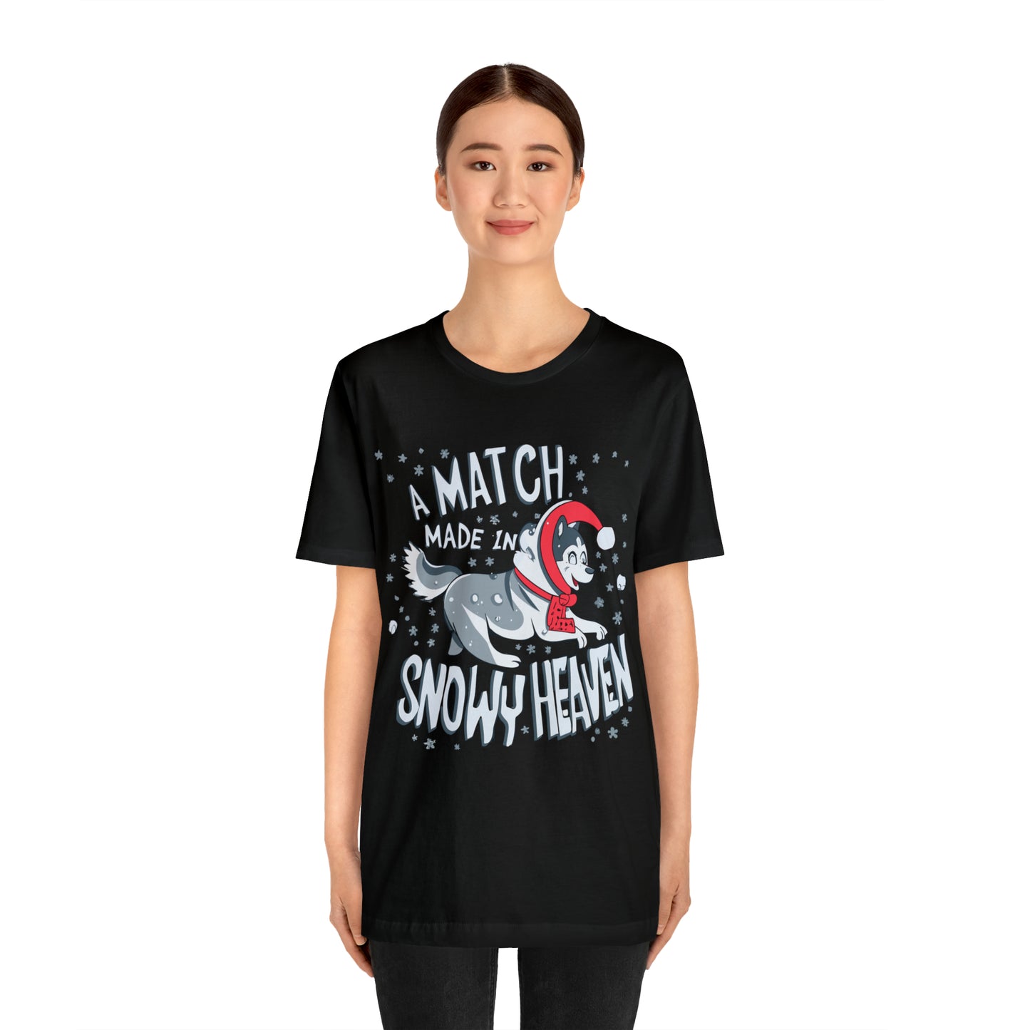 Winter Wonderland Husky Love Match Made In Snowy Heaven T-Shirt