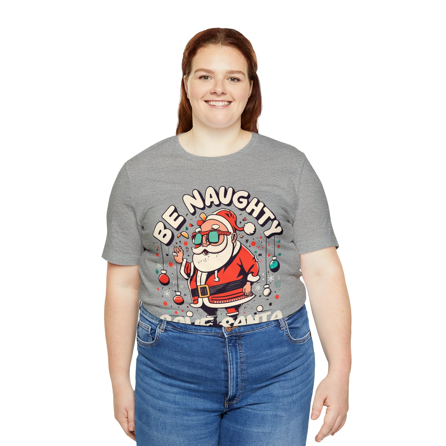 Be Naughty, Save Santa the Trip Funny Christmas Holiday T-Shirt