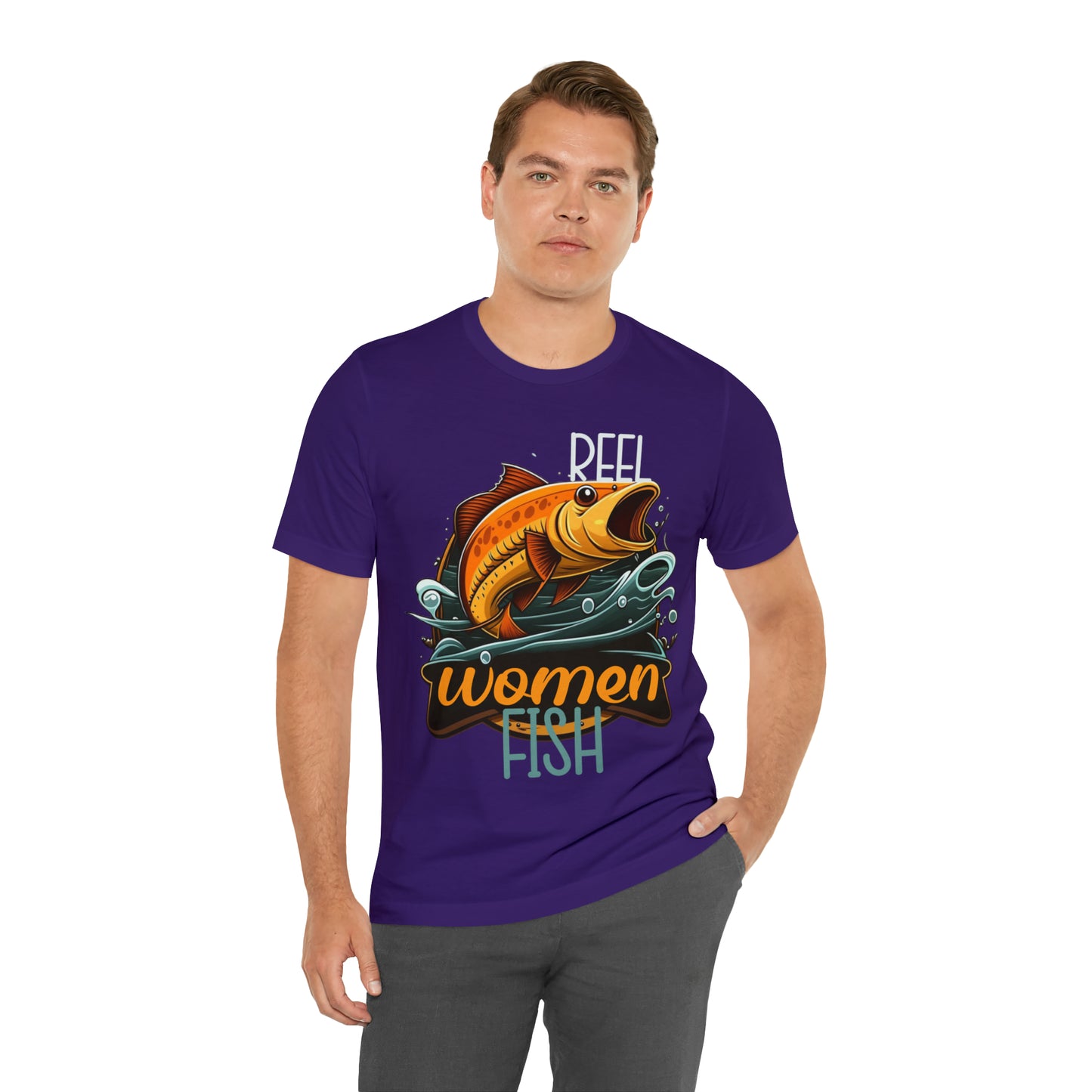 Reel Women Fish Fisherman Fishing Love Outdoors Angler T-Shirt