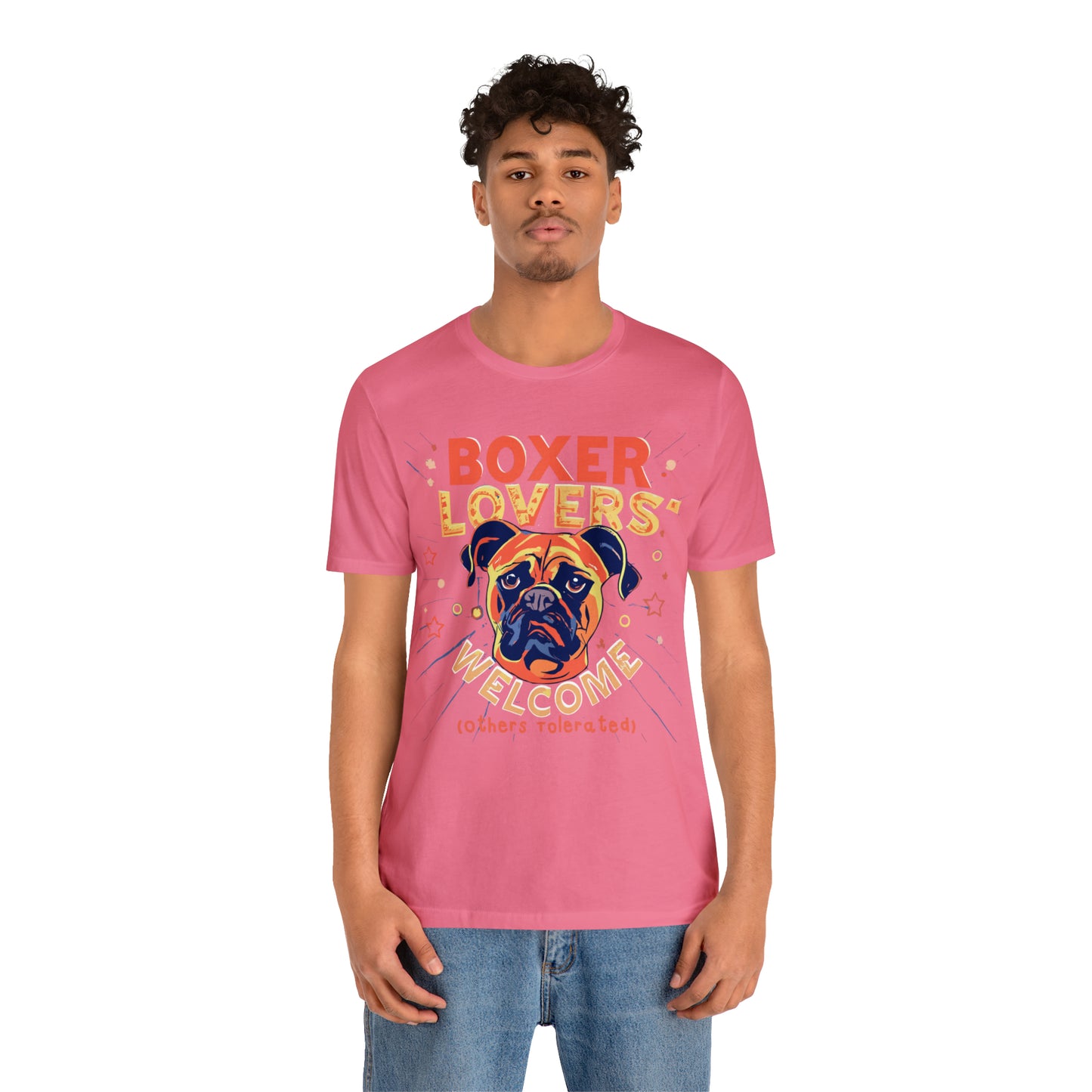 Boxer Lovers Welcome Dog Others Welcome Embrace the Love T-Shirt