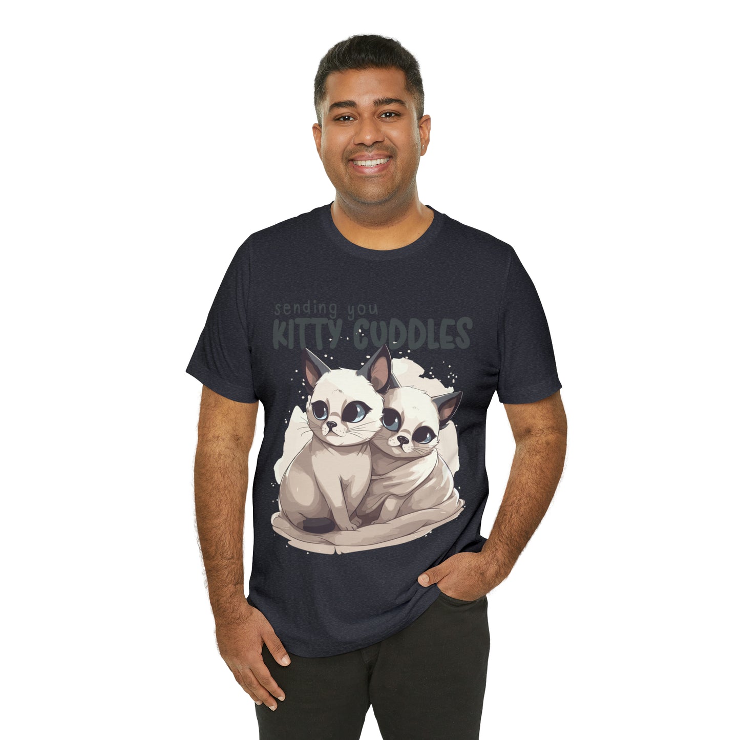 Warm Feline Hugs Sending You Kitty Cuddles Cat Lover T-Shirt