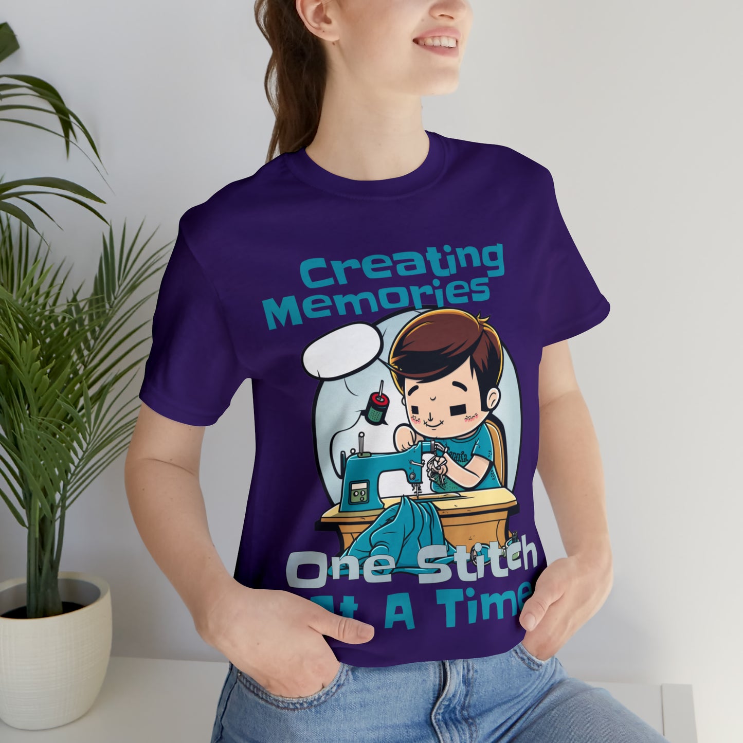 Creating Memories One Stitch At A Time Sewing Crafting T-Shirt