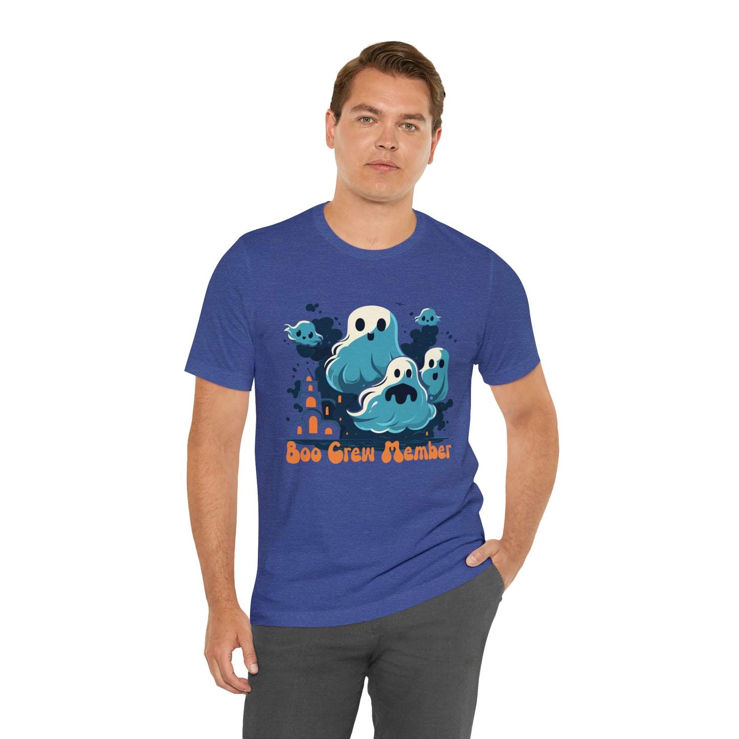 Halloween Boo Crew Member Spooky Ghosts Haunted T-Shirt