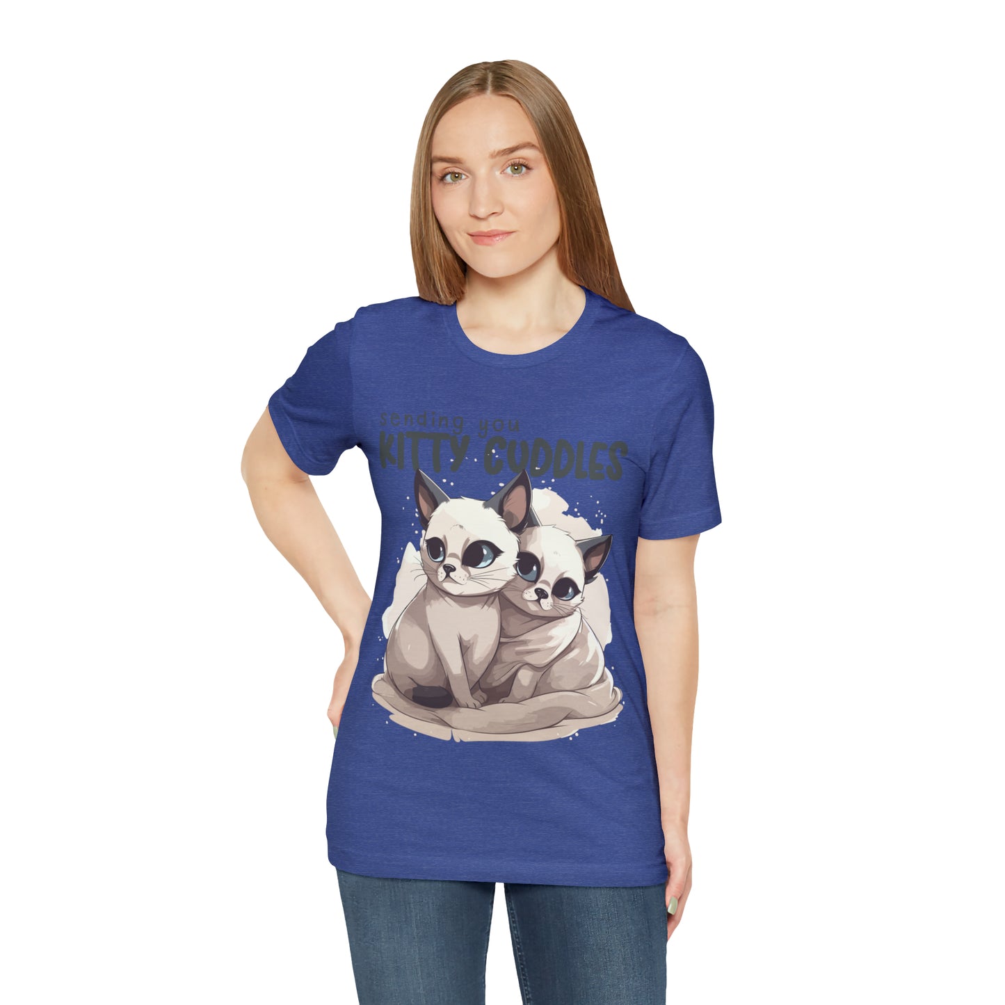 Warm Feline Hugs Sending You Kitty Cuddles Cat Lover T-Shirt