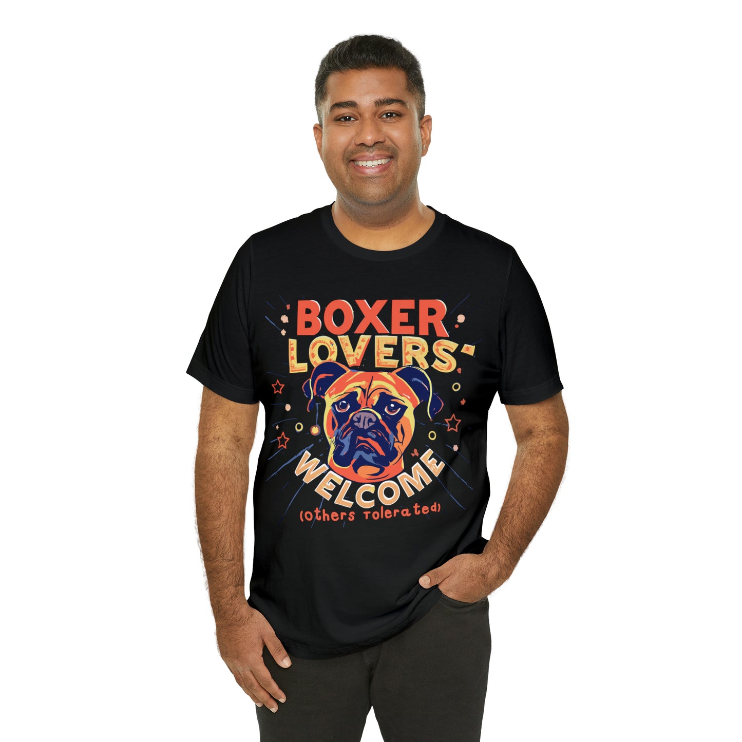 Boxer Lovers Welcome Dog Others Welcome Embrace the Love T-Shirt