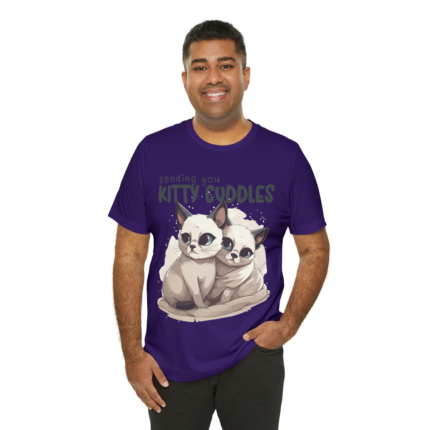 Warm Feline Hugs Sending You Kitty Cuddles Cat Lover T-Shirt