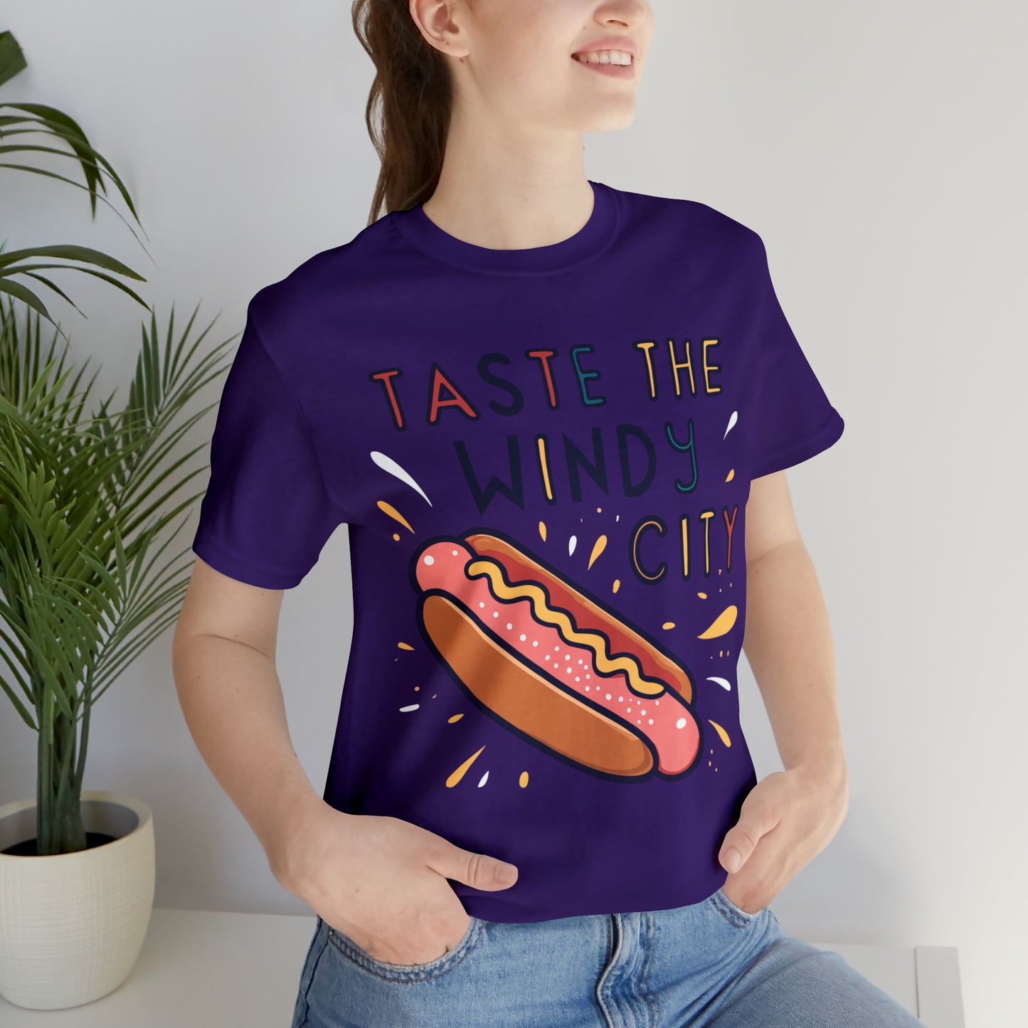 Taste The Windy City Chicago Hot Dog Lover Best Bites T-Shirt